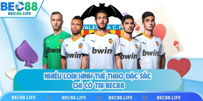 Nhiều loại hình thể thao đặc sắc chỉ có tại BEC88